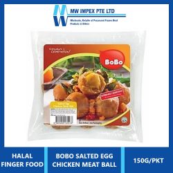 Bobo Chicken Salted Egg Meat Ball 150g/pack (Bundle of 2 pack) 