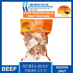 SURIA Beef Tripe (Cut)/Babat Lembu Potong (500g/pkt)